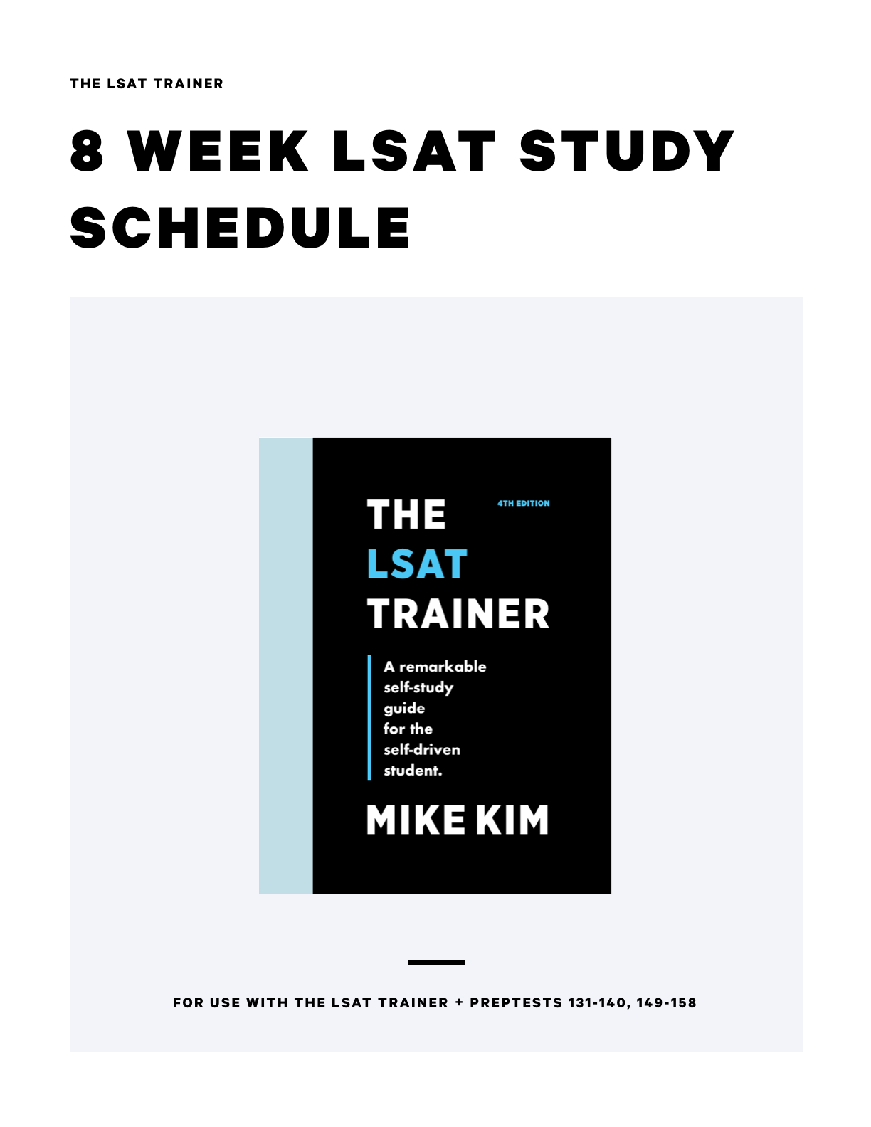 LSAT Trainer book cover